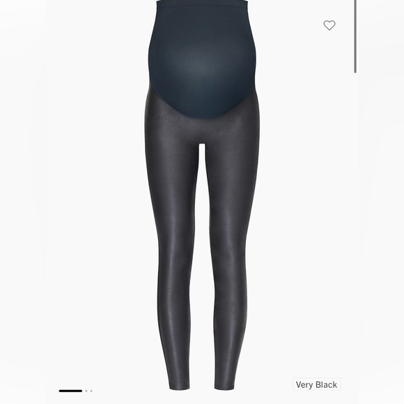 SPANX Pants & Jumpsuits Spank Mama Maternity Faux Leather Leggings